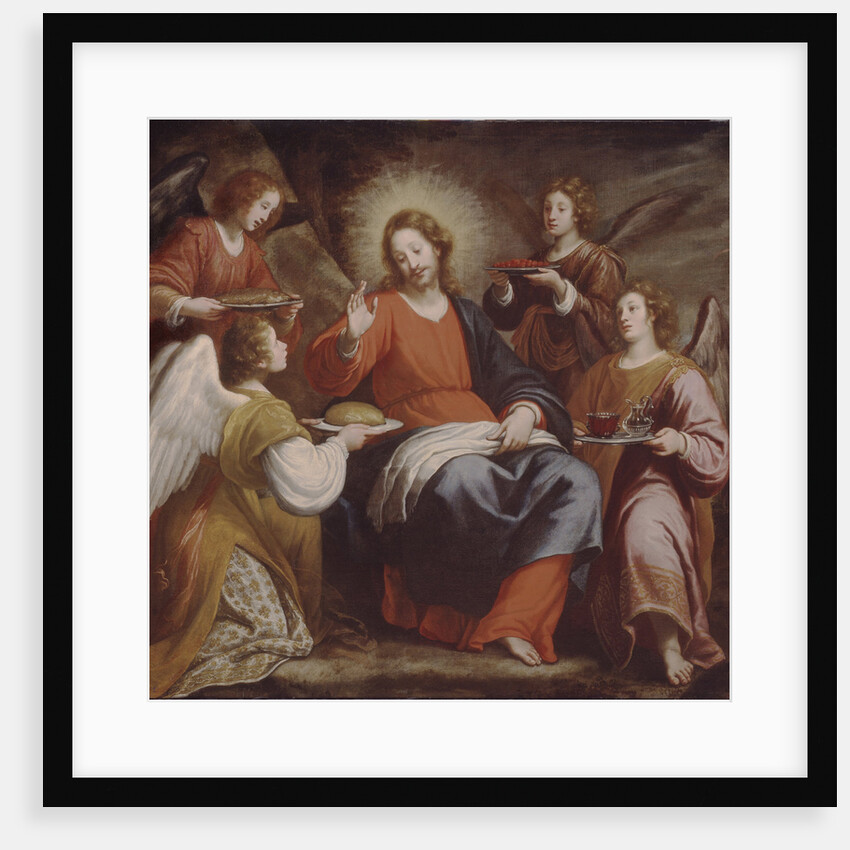 Angels ministering to Christ in the Wilderness by Matteo Rosselli