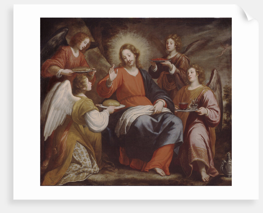 Angels ministering to Christ in the Wilderness by Matteo Rosselli