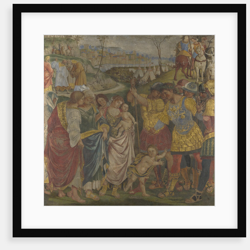 Coriolanus persuaded by his Family to spare Rome (Frescoes from Palazzo del Magnifico, Siena), 1509 by Luca Signorelli