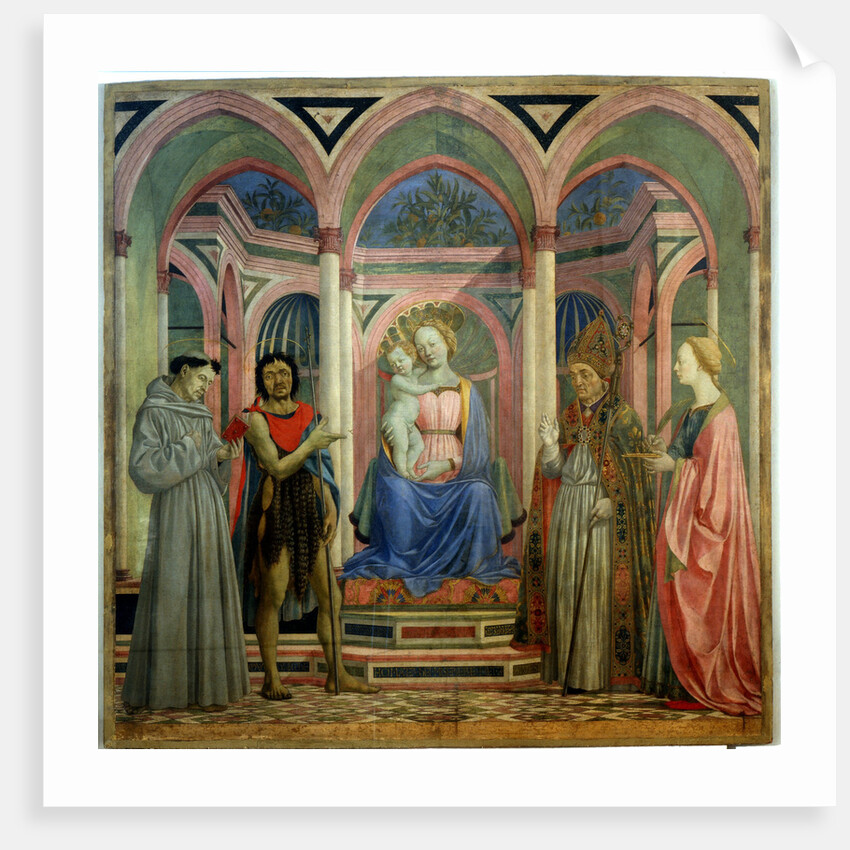 The Santa Lucia de Magnoli Altarpiece, ca 1447 by Domenico Veneziano