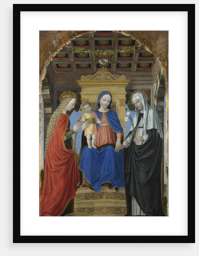 The Virgin and Child with Saint Catherine of Alexandria and Saint Catherine of Siena, c. 1490 by Ambrogio Bergognone
