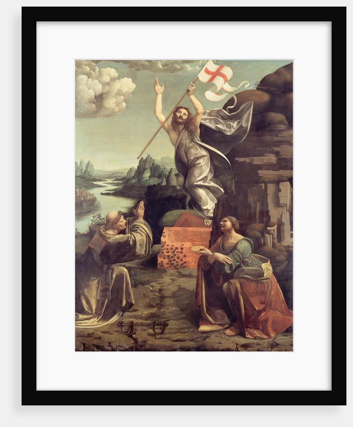 The Resurrection of Christ with Saints Leonard of Noblac and Lucia, ca 1491 by Giovanni Antonio Boltraffio