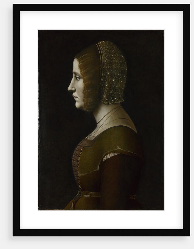 Portrait of a Woman in Profile, c. 1495 by Giovanni Ambrogio De Predis