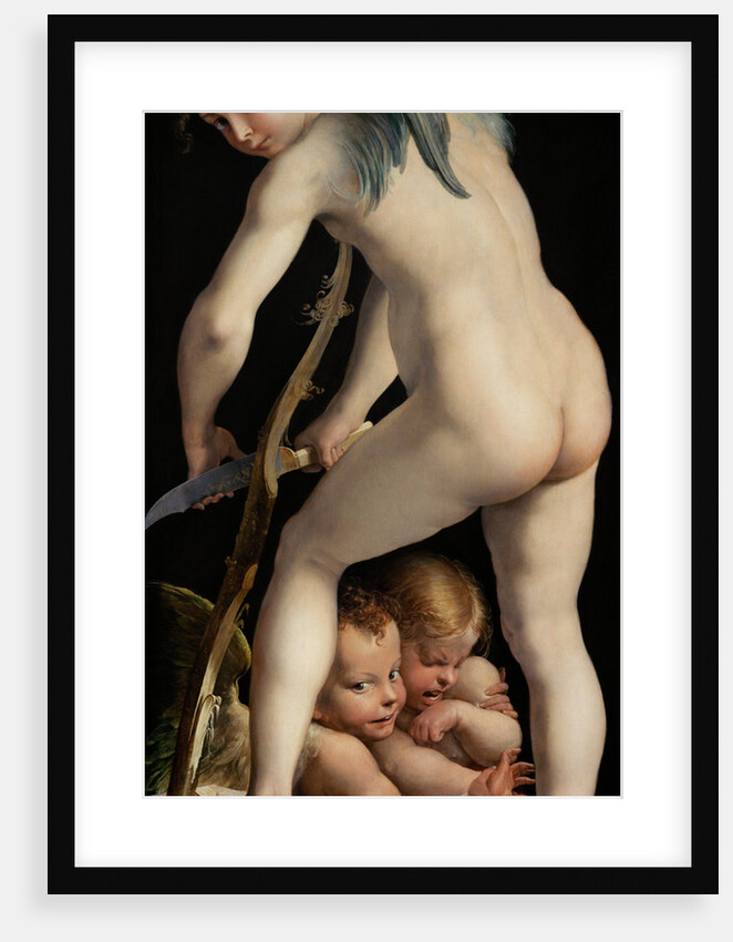 Bow-carving Cupid, Between 1534 und 1540 by Parmigianino