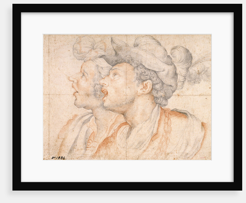 Two Youths Heads, ca 1590 by Camillo Procaccini
