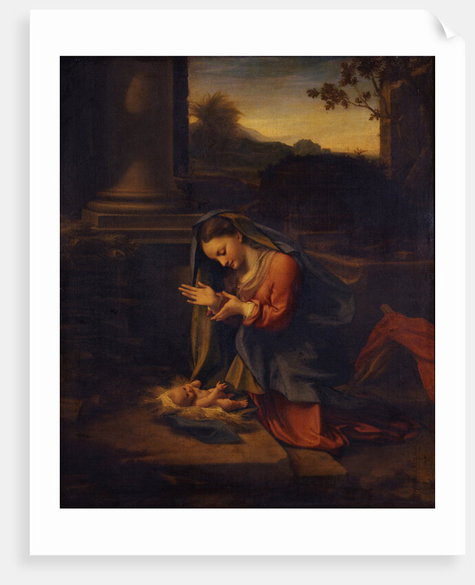 Madonna adoring the Child, c. 1525 by Correggio