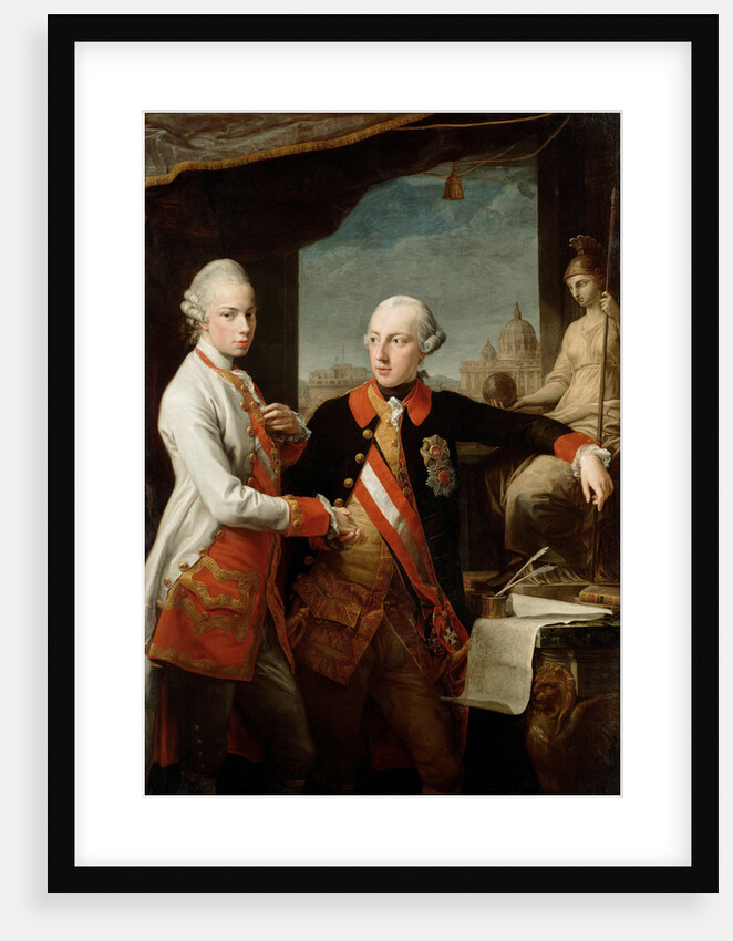 Emperor Joseph II with Grand Duke Pietro Leopoldo of Tuscany, 1769 by Pompeo Girolamo Batoni