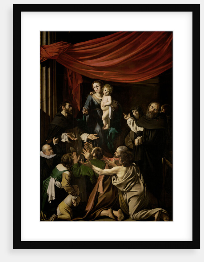 Madonna of the Rosary, 1605-1607 by Michelangelo Caravaggio