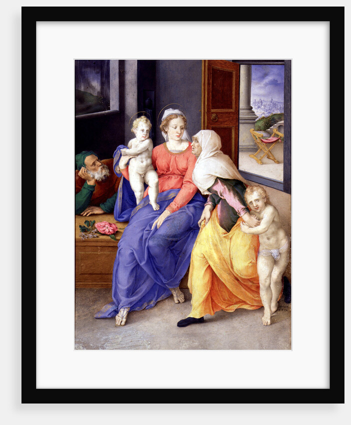 The Holy Family with John the Baptist as a Boy and Saint Elizabeth, 1556-1557 by Giulio Clovio