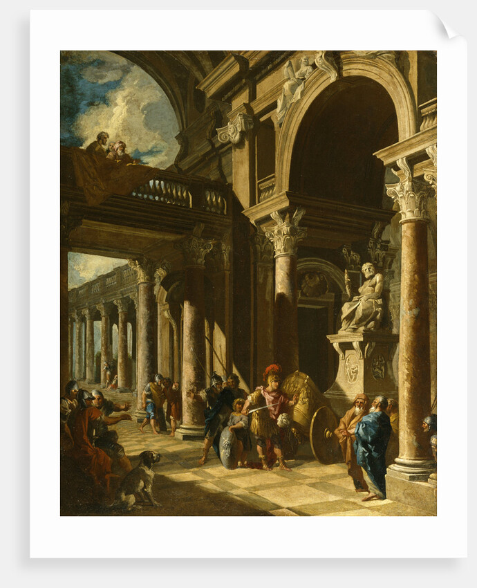 Alexander the Great Cutting the Gordian Knot, ca. 1718-1719 by Giovanni Paolo Panini
