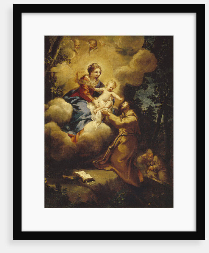 The vision of Saint Francis, 1640s by Pietro da Cortona