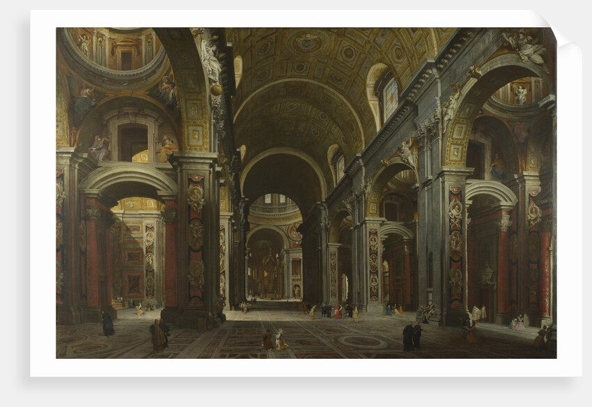 Interior of the Basilica of Saint Peter in Rome, before 1742 by Giovanni Paolo Panini