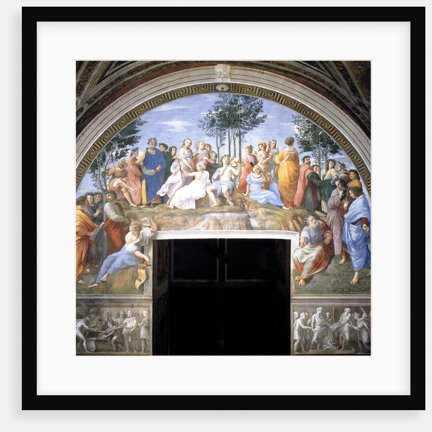 The Parnassus (Fresco in the Stanza della Segnatura), 1509-1511 by Raphael