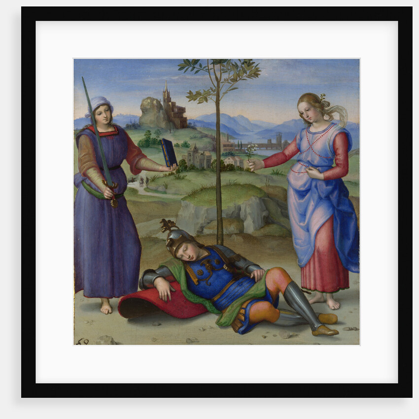 An Allegory (Vision of a Knight), c. 1504 by Raphael