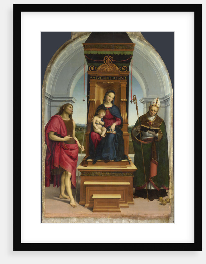 The Madonna and Child with Saint John the Baptist and Saint Nicholas of Bari (The Ansidei Madonna), 1505 by Raphael