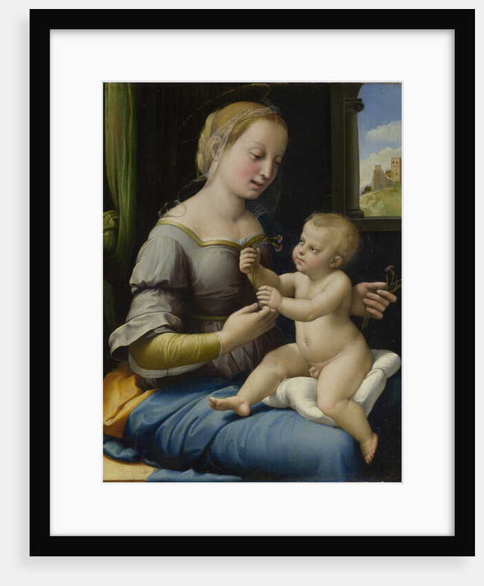 The Madonna of the Pinks (La Madonna dei Garofani), ca 1506-1507 by Raphael