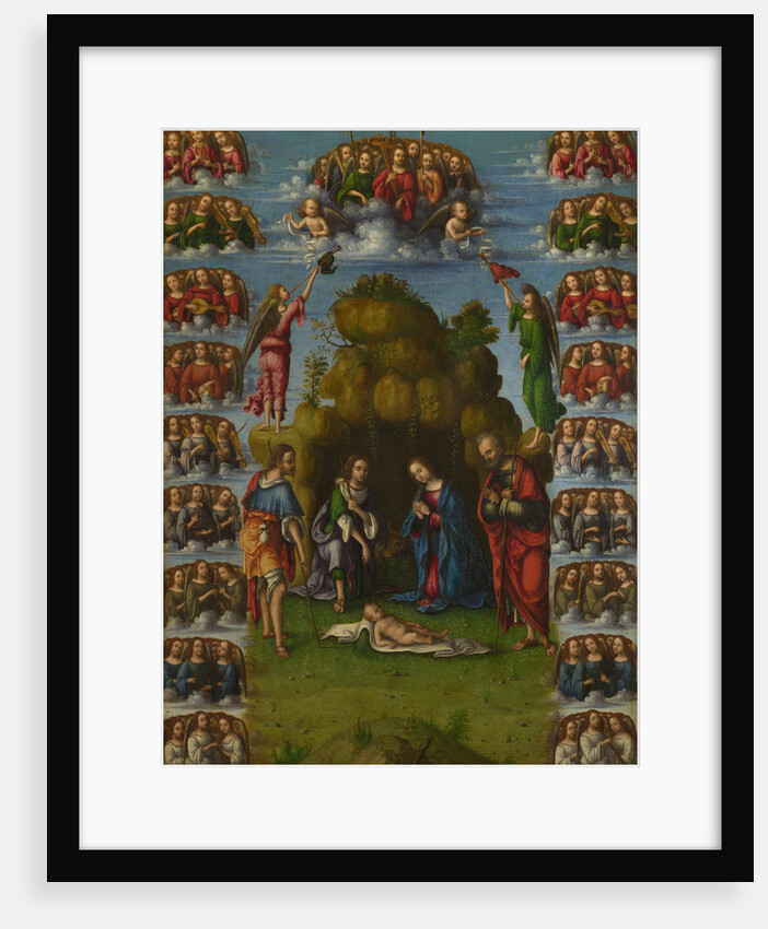 The Adoration of the Shepherds with Angels, 1499 by Lorenzo Costa
