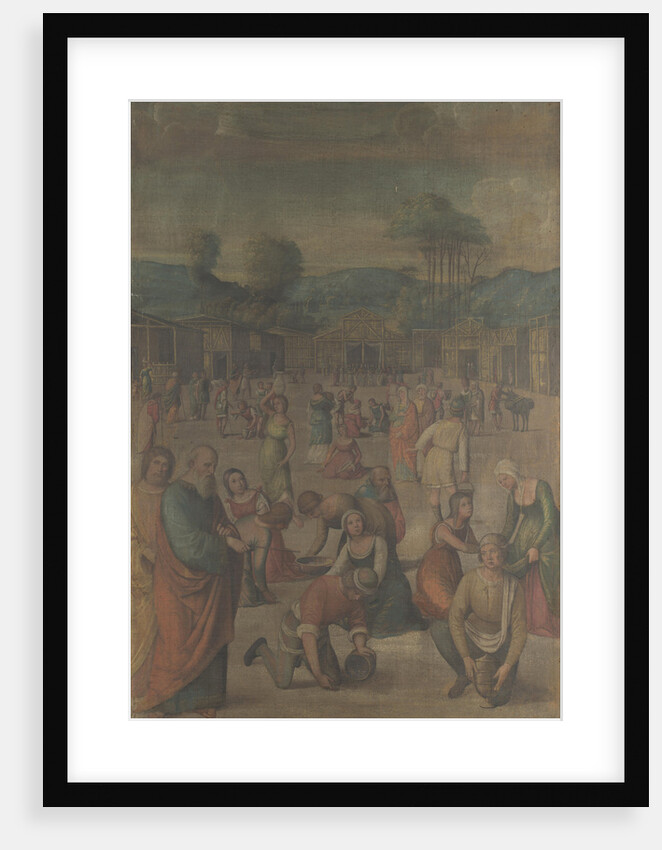 The Israelites gathering Manna by Lorenzo Costa