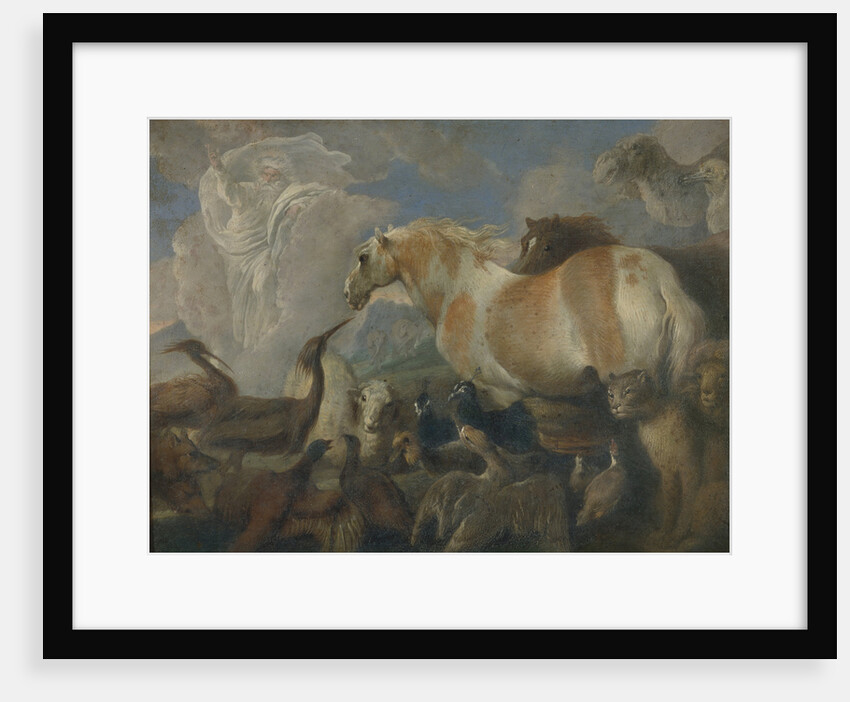 The Creation, Mid of 17th cen by Giovanni Benedetto Castiglione