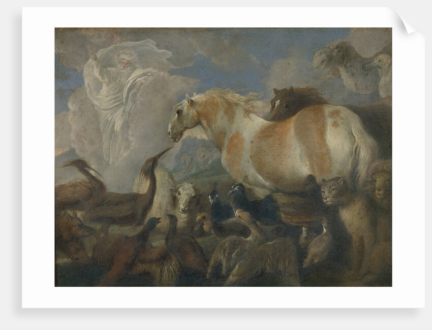 The Creation, Mid of 17th cen by Giovanni Benedetto Castiglione