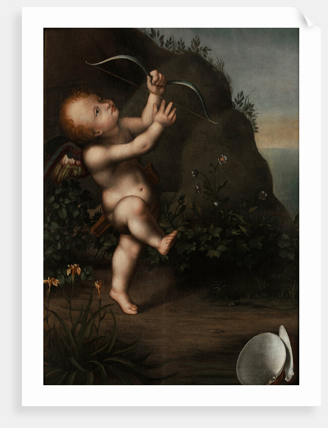 Cupid with a bow, before 1593 by Aurelio Luini