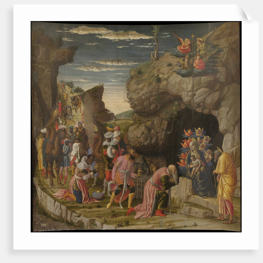 Epiphany (Trittico degli uffizi (Uffizi Tryptich), central panel), ca 1463-1464 by Andrea Mantegna