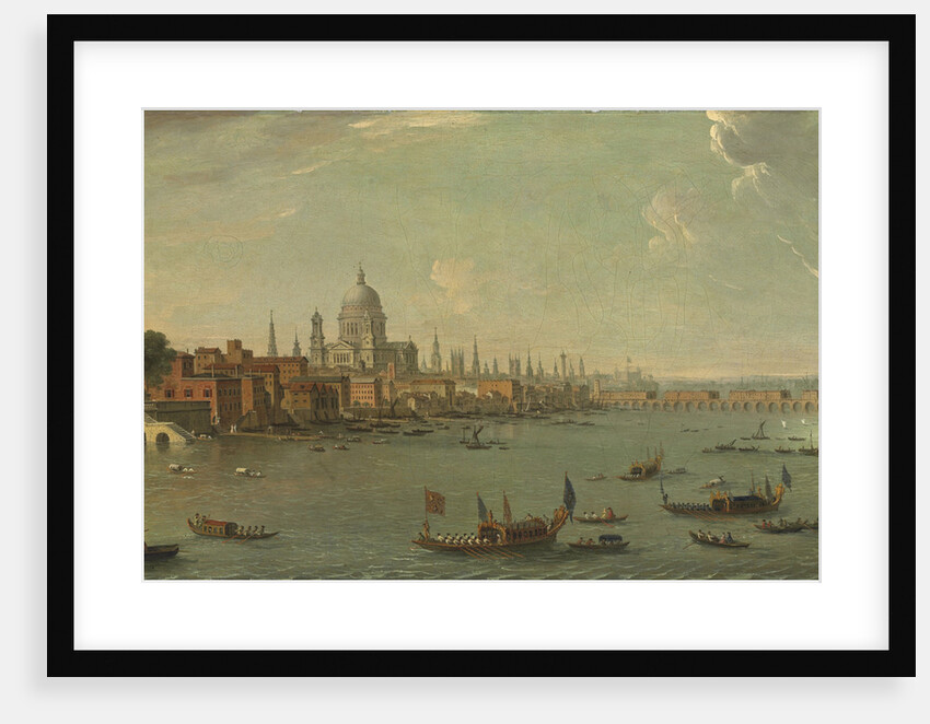 Four views of London: The Thames looking towards St. Pauls by Antonio Joli