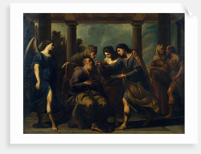 Tobias Healing His Fathers Blindness, c. 1640 by Andrea Vaccaro