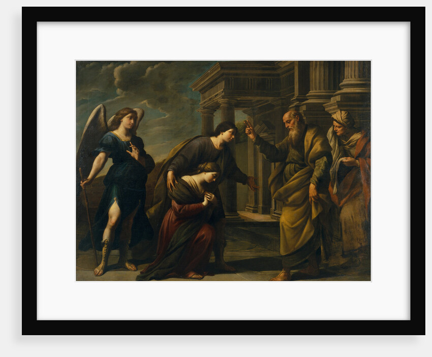 Raguels Blessing of her Daughter Sarah before Leaving Ecbatana with Tobias, c. 1640 by Andrea Vaccaro