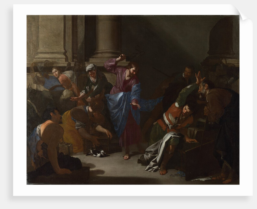 Christ driving the Traders from the Temple, c. 1645 by Bernardo Cavallino