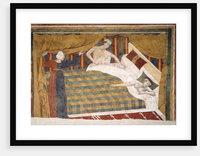 Scene of married life, ca 1306 by Memmo di Filippuccio