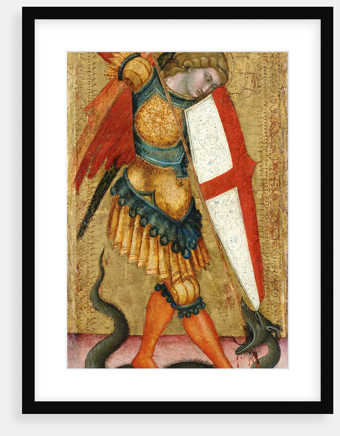 Saint Michael and the Dragon, 14th century by Anonymous