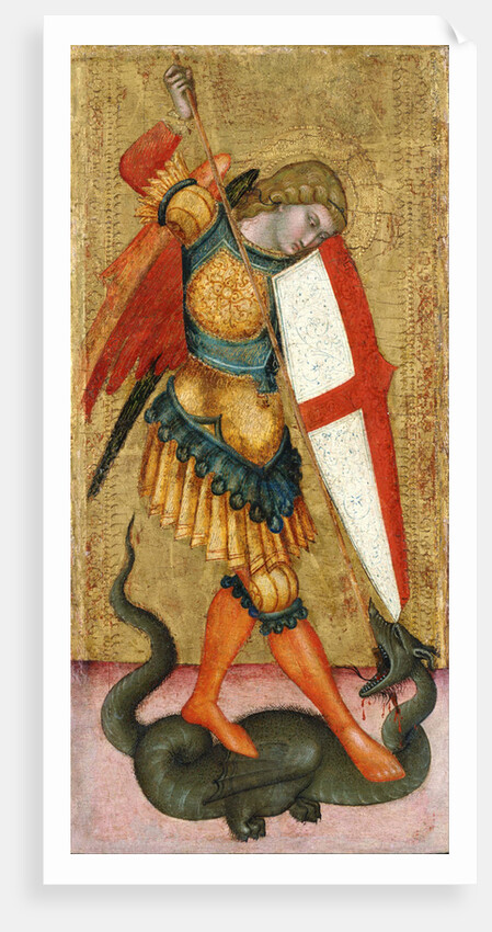 Saint Michael and the Dragon, 14th century by Anonymous