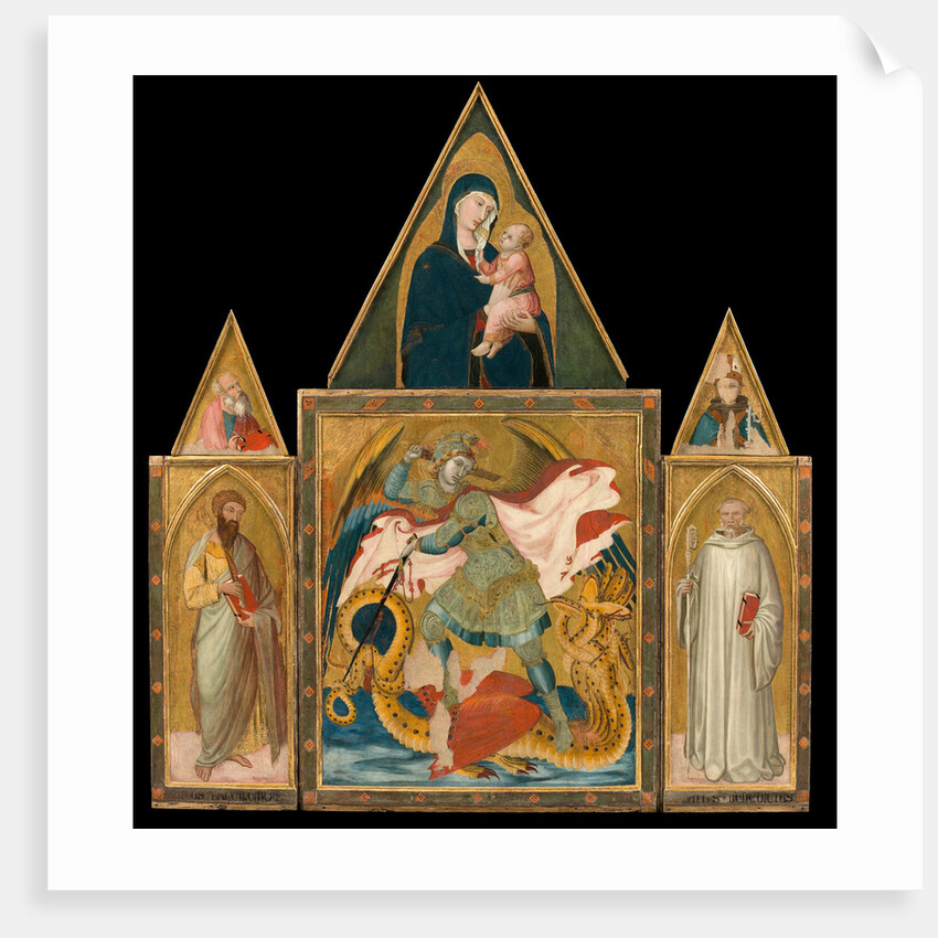 Rofeno Abbey Poliptych, 1330-1335 by Ambrogio Lorenzetti