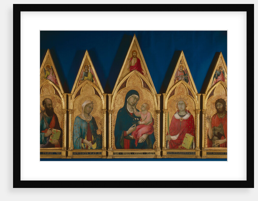 Virgin and Child with Saints (Boston Polyptych), Between 1321 and 1325 by Simone di Martini