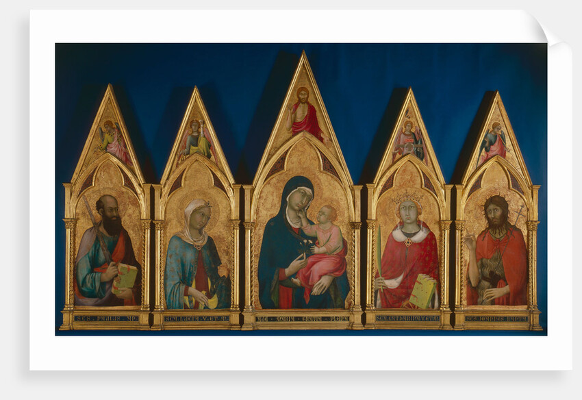 Virgin and Child with Saints (Boston Polyptych), Between 1321 and 1325 by Simone di Martini