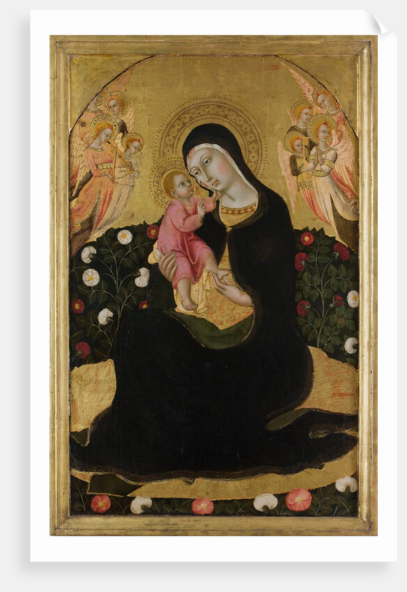 The Virgin and Child with Angels (Madonna of Humility), Mid of the 15th cen by Sano di Pietro