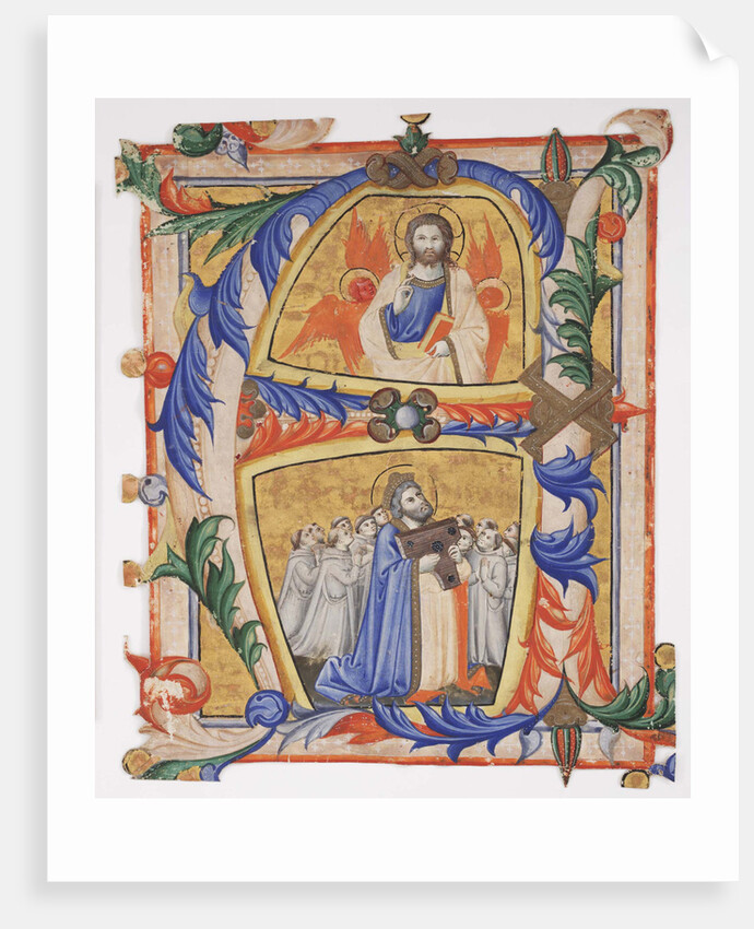 Christ appearing to David and a group of Camaldolese monks, 1390-1410 by Andrea di Bartolo