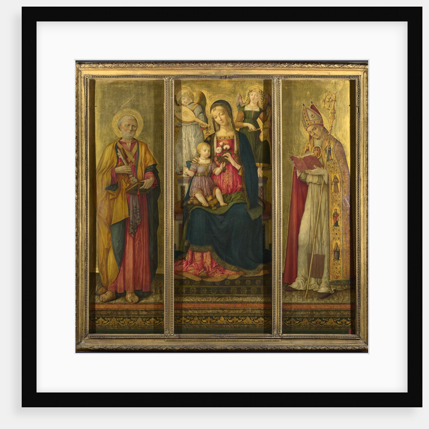 Virgin and Child with Saints Peter and Nicholas, 1479 by Benvenuto di Giovanni