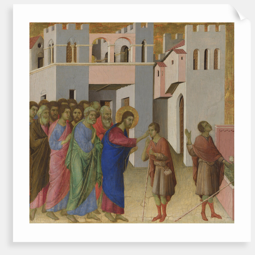 The Healing of the Man born Blind, ca 1308-1311 by Duccio di Buoninsegna