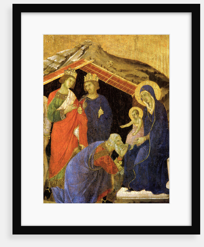 The Adoration of the Magi. Detail of the Maesta Altarpiece, ca 1308-1311 by Duccio di Buoninsegna