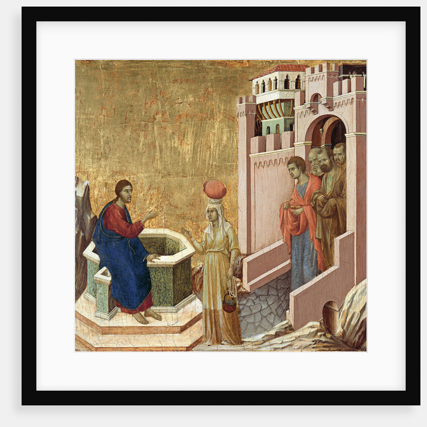 Christ and the Samaritan Woman, ca 1310 by Duccio di Buoninsegna