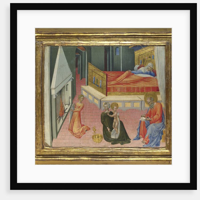 The Birth of Saint John the Baptist (Predella Panel), 1454 by Giovanni di Paolo