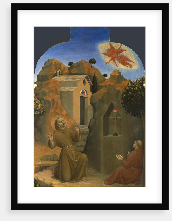 The Stigmatisation of Saint Francis (From Borgo del Santo Sepolcro Altarpiece), 1437-1444 by Sassetta