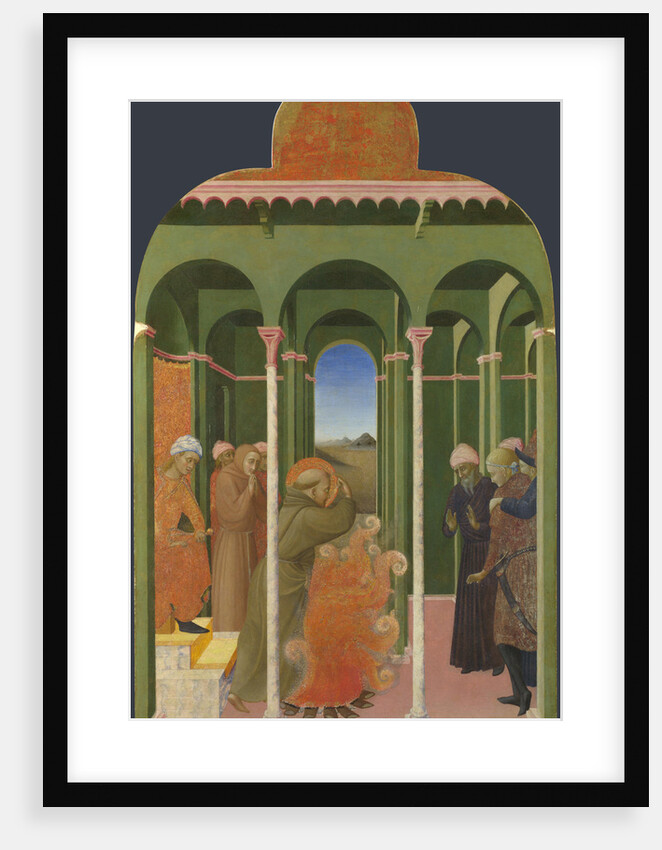Saint Francis before the Sultan (From Borgo del Santo Sepolcro Altarpiece), 1437-1444 by Sassetta