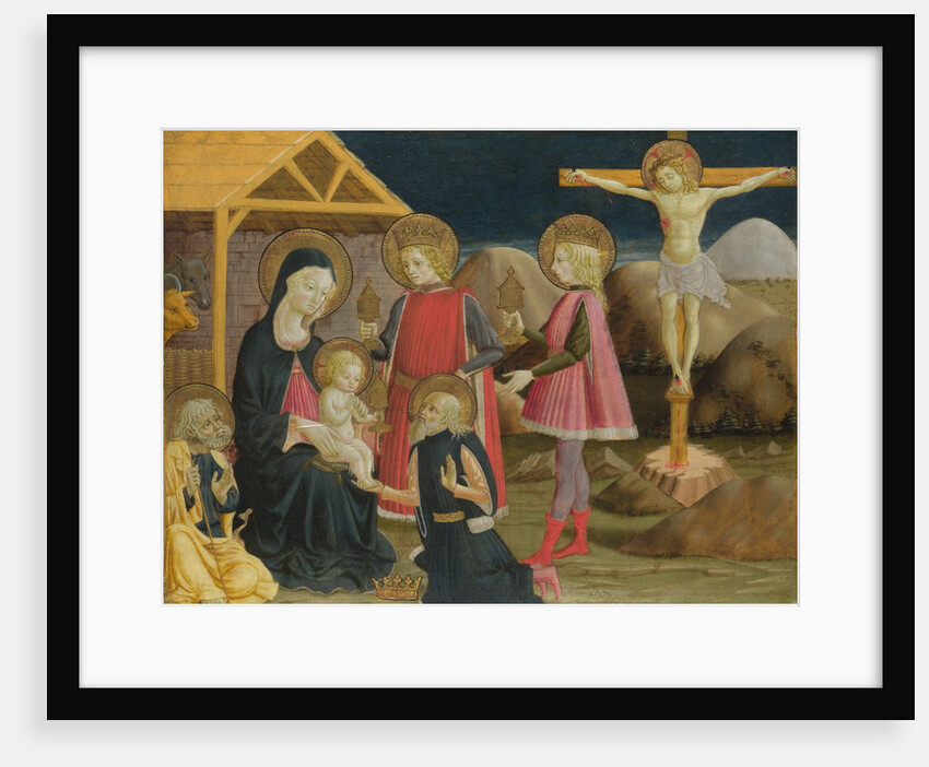 The Adoration of the Kings, and Christ on the Cross, ca 1470 by Benedetto Bonfigli