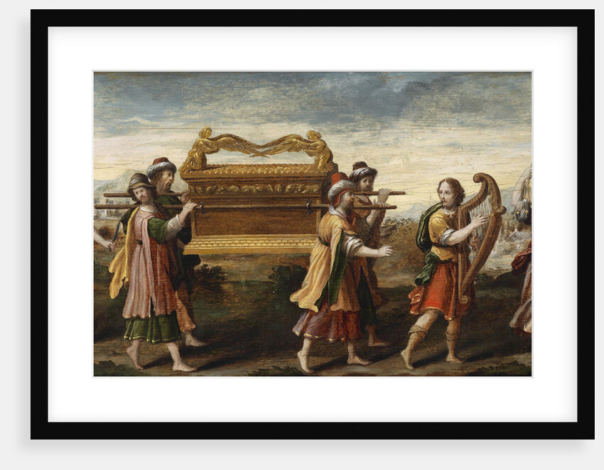 King David bearing the Ark of the Covenant into Jerusalem, Early16th cen by Italian master