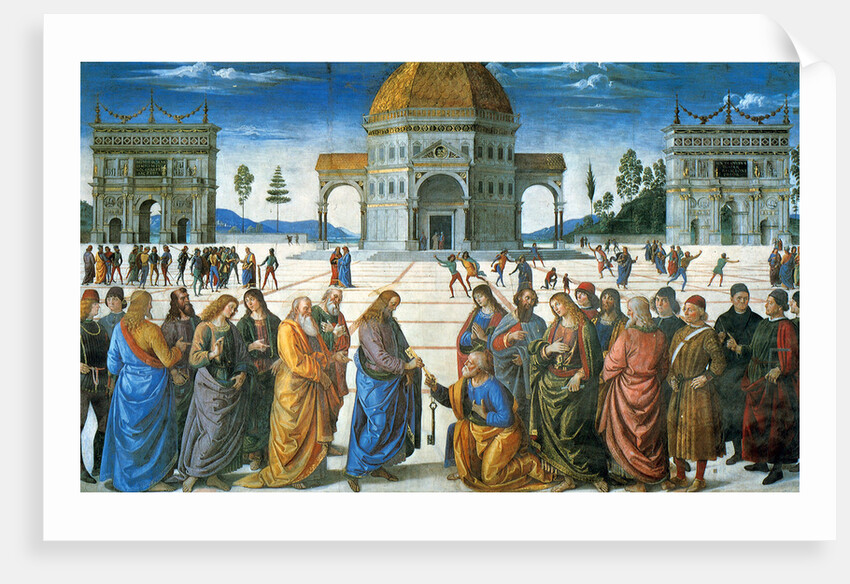 Delivery of the Keys to Saint Peter, 1481 by Perugino