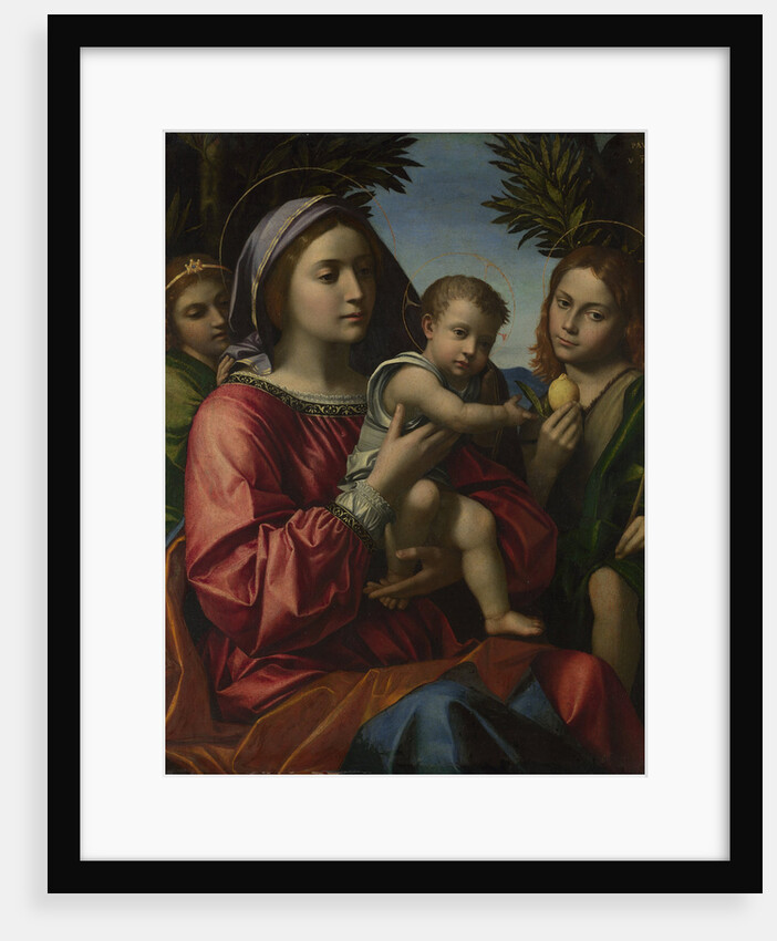 The Virgin and Child with the Baptist and an Angel, c. 1516 by Paolo Morando
