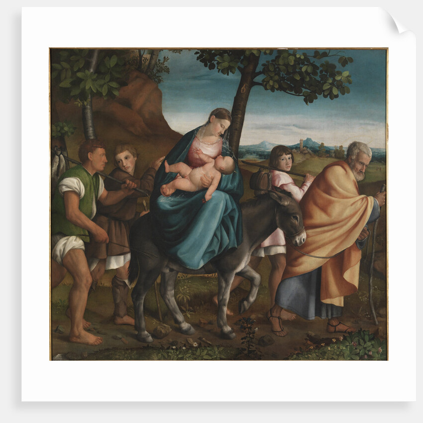 The Flight into Egypt, 1534 by Jacopo il vecchio Bassano